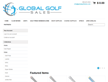 Tablet Screenshot of globalgolfsales.com